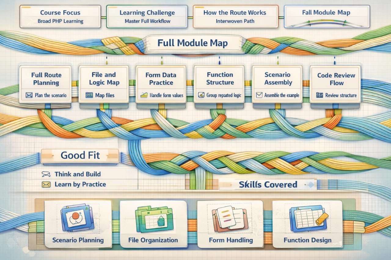 Diagram of a full module map with various components and their functions.
